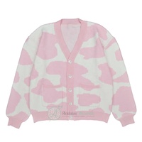 Logotipo personalizado Delta Zeta AKA Varsity Style Cardigan Sorority Fraternity Women's College Bordado University Wear Suéter suave