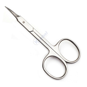 Ciseaux de manucure professionnels en acier inoxydable à lames courbées et pointe flèche pour la coupe des cuticules – Idéal pour l'entretien des ongles - Product Image 3