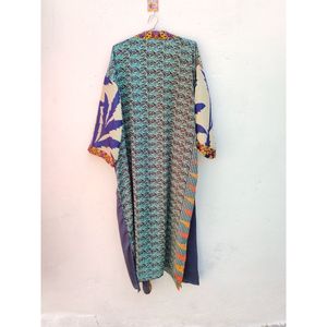Kimono sari en soie pour femmes Kimono sari en soie indienne Robe sari Robe Kimono en soie Robes de Noël Kimono - Product Image 2