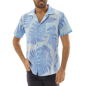 Chemises hawaïennes en twill personnalisables pour hommes - Séchage rapide, respirantes, décontractées, manches courtes, vêtements de plage d'été - Product Image 4