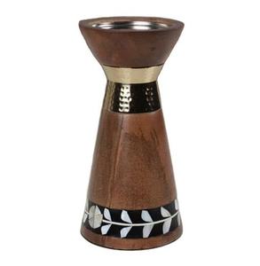 Set Of 2 Wooden Incense burner Bakhoor Incense burner Oud Dispenser Holder With Gold Plated Metal for Office Home Use - Product Image 2