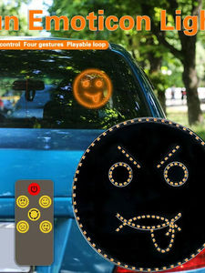 Lampe d'avertissement LED pour fenêtre de voiture, lumière décorative intérieure créative 12V - Product Image 6