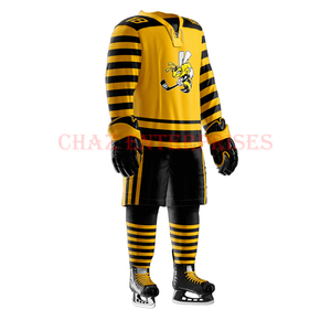 เสื้อทีมปักลายทแยงชุดเสื้อฮอกกี้พิมพ์ลาย - Product Image 5