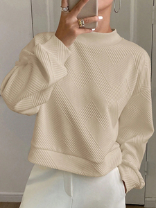 New Women's Front Customized Colors & Sizes Lined Thick Fleece Breathable Casual Winter Warm Sweatshirt - Product Image 3