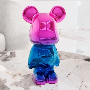 Multicolor Resin <b>Crafts</b> 28cm Contemporary for Bear Decorative Object for Valentine's Day - Product Image 2