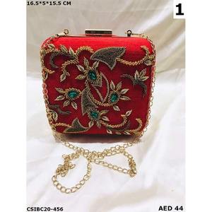 Bolso de noche con bordado de piedra Vintage para mujer, bolso de mano exclusivo con cuentas étnicas para ocasiones formales, bolso de fiesta - Product Image 5