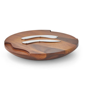 Planche à fromage en bois massif Artisanat de haute qualité Idéal pour la maison et le restaurant Acier inoxydable Coupe élevée Durable au plus bas - Product Image 1