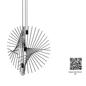 Attractive lampe Tensegrity pour les espaces intérieurs hôtels bureaux salons restaurants. - Product Image 3