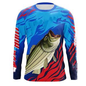 UPF50 + Protección UV Sublimación personalizada Impreso Pesca Jerseys Camisas 100% Poliéster Spandex Manga larga Transpirable Invierno - Product Image 1