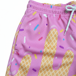 Pantalones Cortos Deportivos Personalizados Casuales Ecológicos de Secado Rápido con Sublimación de Goteo de Hielo 100% Poliéster para Hombre Niños Entrenamiento Correr Transpirables - Product Image 4