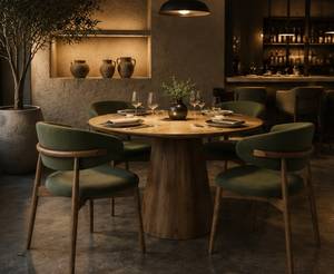 Tables et chaises de restaurant modernes en bois personnalisées, directement de l'usine, pour usage extérieur, hôtels, mobilier de restauration commercial, Istanbul, Turquie - Product Image 6