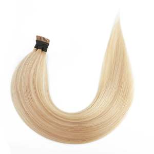 ผมต่อแบบ I-Tip Remy แท้จากรัสเซีย ลอนลึกแบบหลวมๆ สีบรอนซ์ผสมสีบลอนด์แพลตตินั่ม # 27/60 - Product Image 1