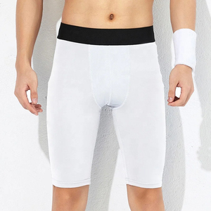 Shorts de compression athlétiques pour hommes à séchage rapide, respirants, anti-humidité, avec poches latérales, en polyester et élasthanne, pour la course à pied, la gym et le fitness - Product Image 3