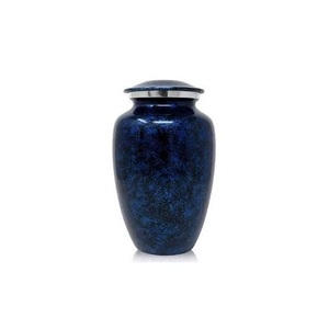 Urne de crémation en aluminium de grande taille pour adultes avec impression d'une belle croix pour cendres humaines en métal, vente en gros sur mesure - Product Image 3