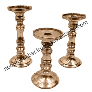 Candelabro Votivo de Latón Hecho a Mano de Lujo 2026, Artesanía India de Alta Calidad, Decoración para el Hogar, Bodas, Navidad, Metal y Vidrio Premium - Product Image 2