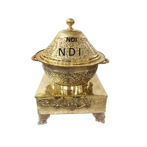 Top Decoration <b>Chafing</b> Dish With Black Stand Catering Accessories Metal <b>Chafing</b> Dish Top Trending Golden Finishing Counter - Product Image 6