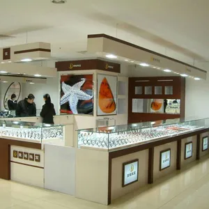Gaogle Glass Jewelry Display Cabinet Jewelry Shop Showcase Display Counter