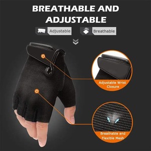 Guantes de fitness de gimnasio con logotipo personalizado de la mejor calidad Nuevo estilo Hecho de cuero Premium Tasa baja para deportes al aire libre Actividades de fitness - Product Image 2