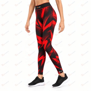 Custom Sublimation <b>Leggings</b> for Women High Waist Sports Yoga Gym Fitness Running Pants Full <b>Print</b> Stretch Activewear OEM - Product Image 4