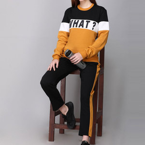 Qianshi ชุดวอร์มทรงแบ็กกี้กางเกงกันลมและสเวตเชิ้ต - Product Image 6