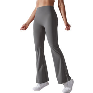 Bell Bottom Yoga Pants Fold Over Flare <b>Leggings</b> for Women Workout Long Pants for Women Flared Yoga <b>Leggings</b> - Product Image 6