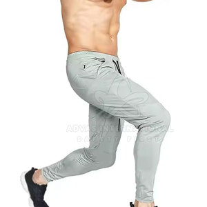 Pantalon de sport léger et respirant de haute qualité pour hommes Nouveau design Taille haute Vêtements de sport décontractés Spandex/Polyester pour l'hiver - Product Image 4