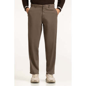 Pantalones de Hombre MN-TRC-SS25-002 de Algodón y Lino, Corte Regular, Antiarrugas, con Logotipo Personalizable, Botones y Cremalleras Decorativos, Rectos - Product Image 2