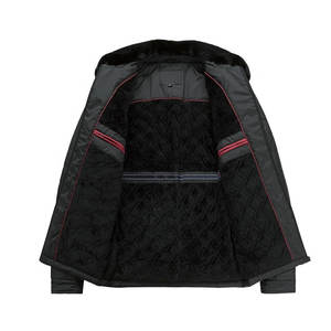 Veste d'hiver matelassée personnalisable de haute qualité pour hommes, tissu polaire chauffant à col montant et matériau en toile, OEM le plus vendu - Product Image 3