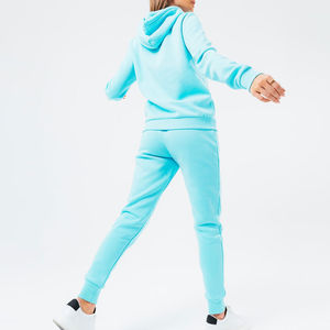 Survêtement à capuche surdimensionné élégant pour femmes haute fermeture éclair combinaison de couleurs à la mode usine vente en gros emballage Premium Logo personnalisé - Product Image 2