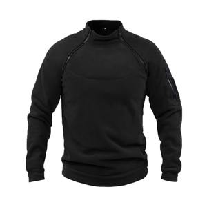 Traje Deportivo Unisex de Color Sólido, Táctico, para Exteriores, Invierno, Ecológico, de Secado Rápido, Chaqueta de Forro Polar con Capucha y Pantalones - Product Image 6