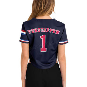 Nueva Camiseta de Softbol para Clubes Deportivos - Top Corto Transpirable con Diseño Personalizado para Mujer, Precio al por Mayor - Product Image 2