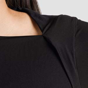 Sleek Black Ruche Yoga <b>Top</b> - Product Image 5