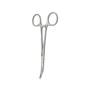 คีมผ่าตัดสแตนเลสสตีลแบบแมนนวลระดับพรีเมี่ยมมีคีมหนีบสำหรับผ่าตัดแบบโค้ง16ซม. - Product Image 3