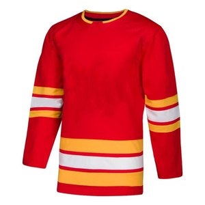 Prix de gros de qualité supérieure Nom de l'équipe personnalisée Maillot de hockey sur glace Chemise de hockey uniforme Spandex/Coton Respirant Respectueux de l'environnement - Product Image 5