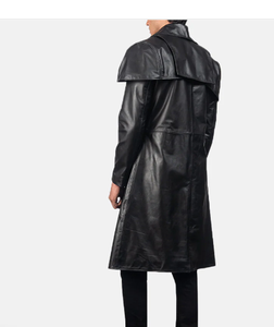 Abrigo largo de cuero Original para hombre 100%/abrigo largo de cuero de moda para hombre de calidad superior para adultos - Product Image 3