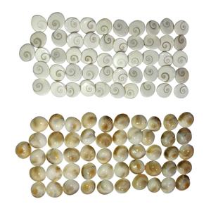 Ensemble de 51 pierres précieuses astrologiques Gomti Chakra blanches naturelles - Cristaux naturels en vrac - Product Image 1