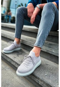 Zapatillas Hombre CH307 RT Tricot Negro Blanco Tab Gris - Product Image 4