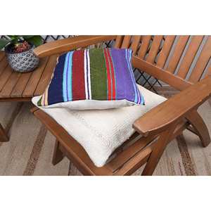 Multicolor Wool Kilim <b>18x18</b> Inch Luxury Decorative Accent Pillow Woven Vintage Pattern Leaves 12x12 Inch Patchwork Cushion - Product Image 4