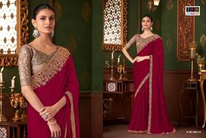 Pioneer Chiffon Soie Saree Banglori Soie Blouse Vente en gros de saris en Inde - Product Image 4