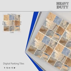 Amarillo claro, 40x40cm, baldosas de estacionamiento de suelo mate de porcelana, molde rústico de 400x400mm, duradero, ligero, resistente al desgaste - Product Image 6