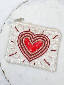 Mignon haute qualité à la main perlé fraise broderie Mini sac à glissière fantaisie élégant élégant à la mode Premium de l'inde - Product Image 6