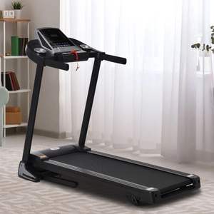 Tapis de course commercial pliable 500W gris 110-127V CA pour entraînement intensif en intérieur avec écran LED, électrique, intelligent et automatique - Product Image 1