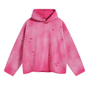 Sudadera Personalizada con Serigrafía, 100% Algodón, Lavado Ácido, Diseño Personalizado, Felpa Transpirable, Corte Holgado, Estilo Desgastado, Sudadera de Invierno para Hombre - Product Image 1