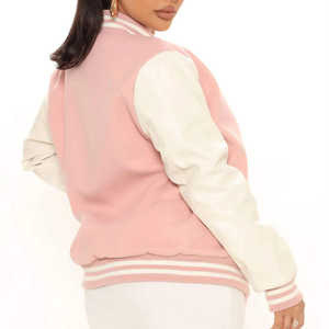 เสื้อแจ็คเก็ตแวนซ์ 100% ผ้าแคนวาส แขนยาว ปักลายตัวอักษรแบบเบสบอล - Product Image 4