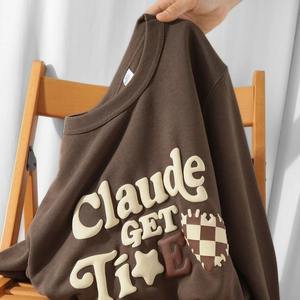 Sudadera de punto de alta calidad, venta al por mayor, sudadera personalizada, sudadera de lana a precio bajo, hombro caído de gran tamaño - Product Image 3