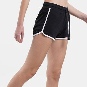 Short en jean court croisé taille haute pour femme jambe droite extensible poignets bruts Long Jean coton Shorts femmes - Product Image 5