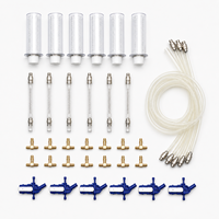 Kit de Prueba de Fugas de Retorno de Inyectores Diésel, Probador de Inyección de Combustible Common Rail para Bosch Siemens Delphi Denso, Herramienta de Medición