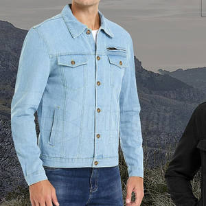 Veste en jean à col rabattu, vente chaude, veste en jean d'hiver, veste en jean grande taille, usage extérieur, veste en jean pour homme - Product Image 5