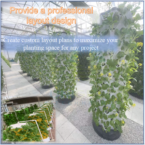 Sistema di Coltivazione Idroponica Verticale con 48 Fori, Giardino Idroponico in ABS di Grado Alimentare per Verdure - Product Image 5