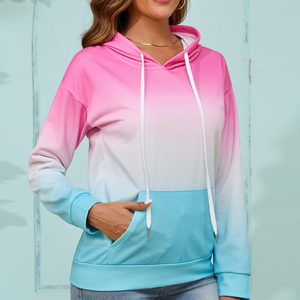Sudadera Corta con Capucha para Mujer, Sudadera Larga con Cordón y Cremallera, Estampada, para Gimnasio, Talla XS, Top Corto para Invierno, Ejercicio, Traje para Correr - Product Image 5